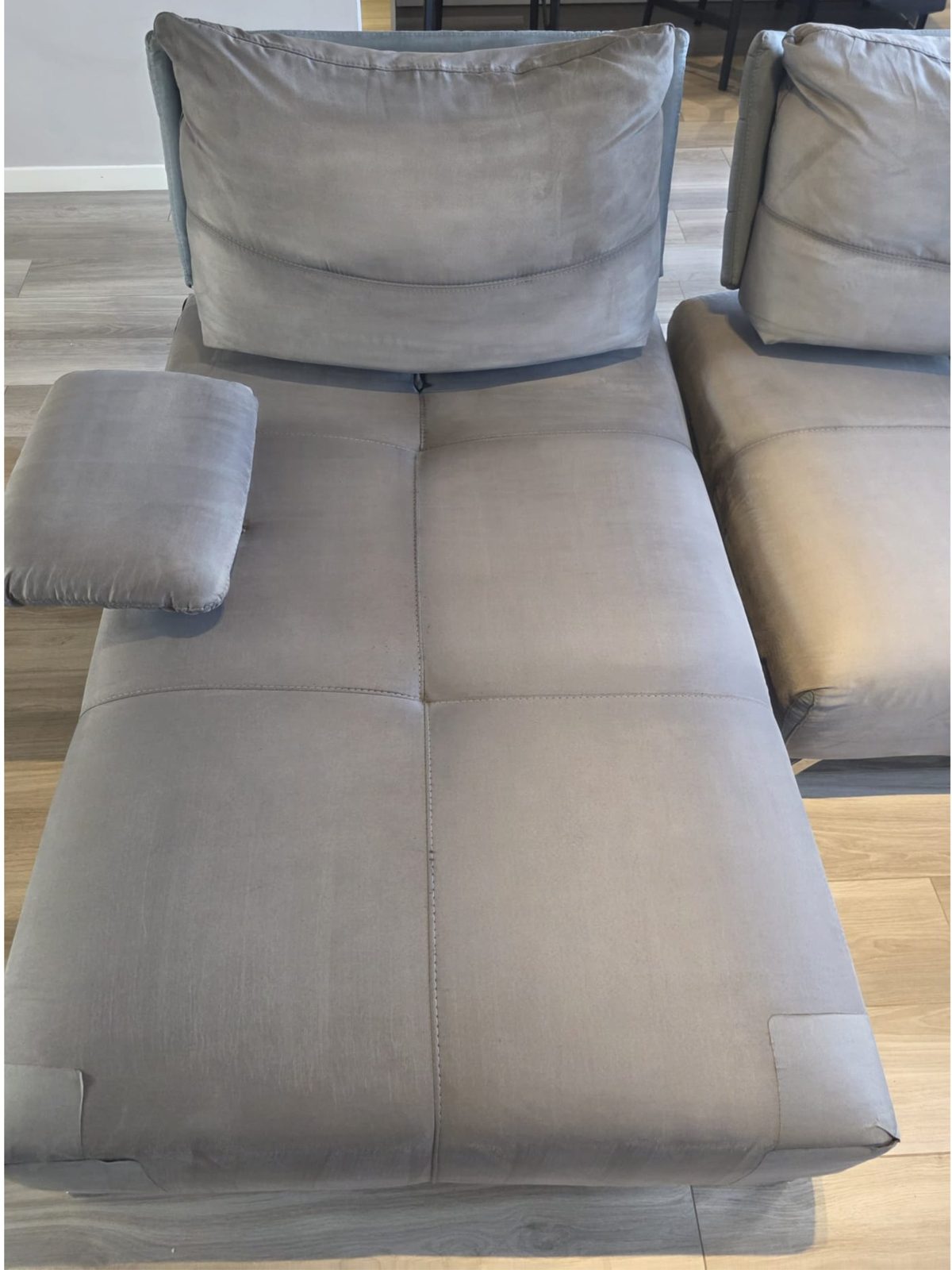 Stesso divano dopo l'intervento a vapore RomaVaporLux